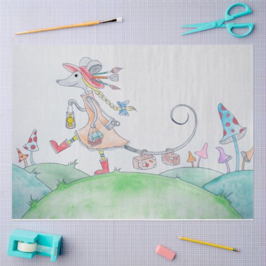 Papier Mousseline Polly La Souris III Enfants (Artisanat)