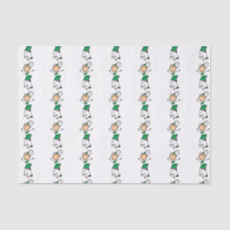 Papier Mousseline Pom-pom girl de la figure bâche verte