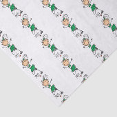 Papier Mousseline Pom-pom girl de la figure bâche verte (Détail)