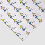 Papier Mousseline Pom-pom girl de l'équipe Blue Go (Détail)