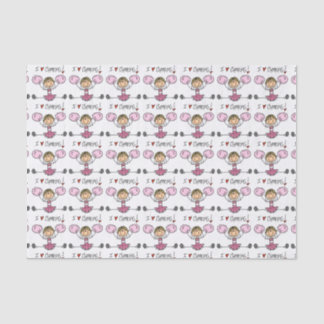 Papier Mousseline Pom-pom girl rose