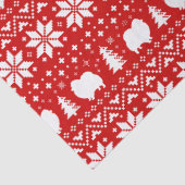 Papier Mousseline Pomeranian silhouette le motif de Noël (Détail)