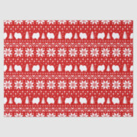 Pomeranian silhouette le motif de Noël