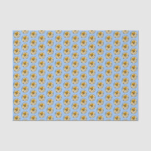 Papier Mousseline Poméranien dans Daisies Peinture - Art Chien origi
