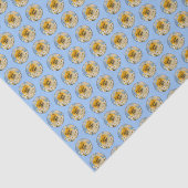 Papier Mousseline Poméranien dans Daisies Peinture - Art Chien origi (Détail)