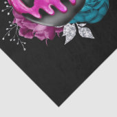 Papier Mousseline Pomme De Bonbons Poîlée Avec Fleurs Découpage (Détail)