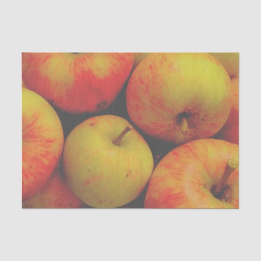 Papier Mousseline Pommes d'automne (Recto)