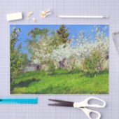 Papier Mousseline Pommes en fleurs par Isaac Levitan (Artisanat)