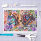 Papier Mousseline Pompe à vapeur à fleurs (Artisanat)