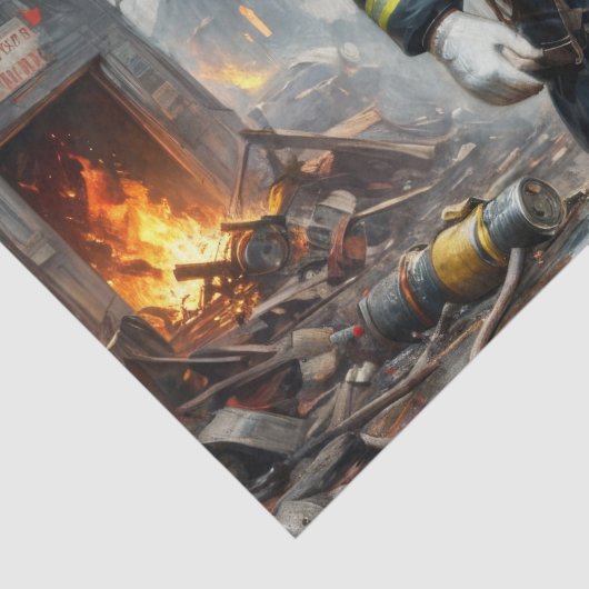 Papier Mousseline Pompier de chien Collie - Découpage - (Détail)