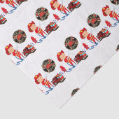 Papier Mousseline Pompier en papier de tissus décoratif (Détail)