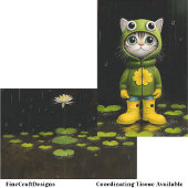 Papier Mousseline Pond Lily Tranquil Whimsical BP5B Découpage