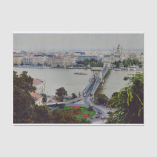 Papier Mousseline Pont à chaînes, Budapest