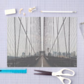 Papier Mousseline Pont de Brooklyn, New York (Artisanat)