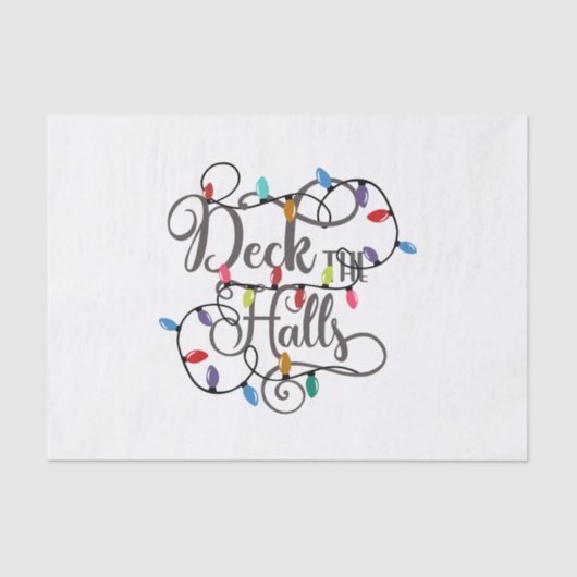 Papier Mousseline pont des halls lumières de Noël (Recto)