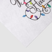 Papier Mousseline pont des halls lumières de Noël (Détail)