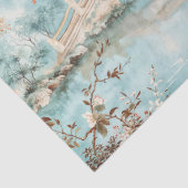 Papier Mousseline Pont Jardin Tranquille Chinoiserie Aquarelle (Détail)