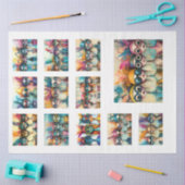 Papier Mousseline Pont Whimsical Wackadoodle de découpage Dames 1 (Artisanat)