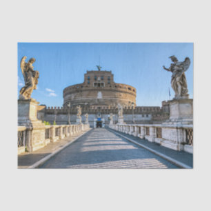 Papier Mousseline Ponte et Château Sant'Angelo - Rome, Italie