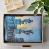 Papier Mousseline Ponte Sant'Angelo at dawn - Rome Italy (Cadeau)