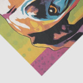 Papier Mousseline Pooch d'art pop : Glamour de Danse (Détail)