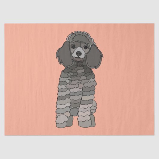 Papier Mousseline Poodle Dog Pet (Recto)