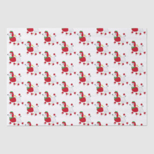 Papier Mousseline Poodle habillé pour les vacances
