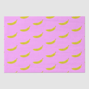 Papier Mousseline Pop Art Banana Motif