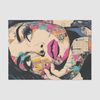 Papier Mousseline PoP Art Queen1 