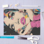 Papier Mousseline PoP Art Queen2.5 (Artisanat)