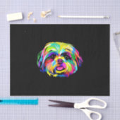 Papier Mousseline Pop Art Shih Tzu Amoureux de les chiens (Artisanat)