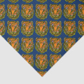 Papier Mousseline Pop Art TIGER HEAD + votre backgr. & idées (Détail)