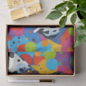 Papier Mousseline Pop Art Vibrant Dalmatie (Cadeau)