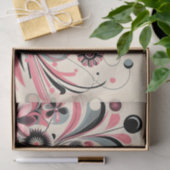 Papier Mousseline Pop de couleur rose florale (Cadeau)