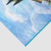 PAPIER MOUSSELINE POPIES DANS LE PAYSAGE TOSCANE (Détail)