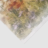 Papier Mousseline Poppies Aquarelle Paysage Découpage (Détail)