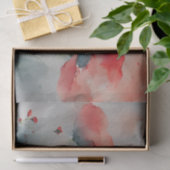 Papier Mousseline Poppies d'aquarelle rouge (Cadeau)