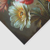 Papier Mousseline Poppies et pivoines opulentes Découpage (Détail)