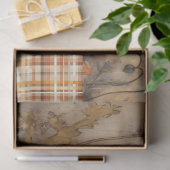 Papier Mousseline Poppies et Plaid pour découpage ou cadeau (Cadeau)