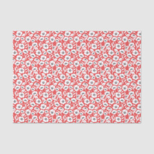 Papier Mousseline Poppies florales modernes