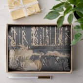 Papier Mousseline Poppies Moody Pink et White Floral (Cadeau)