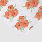 Papier Mousseline Poppies orange (Détail)