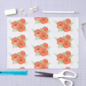 Papier Mousseline Poppies orange (Artisanat)