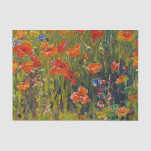 Papier Mousseline Poppies Robert Vonnoh (Recto)