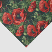 Papier Mousseline Poppies rouges (Détail)