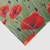 Papier Mousseline Poppies rouges (Détail)