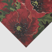 Papier Mousseline Poppies rouges et coccinelles sur Arrière - plan n (Détail)