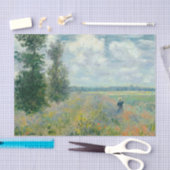 Papier Mousseline Poppy Fields near Argenteuil by Claude Monet (Artisanat)