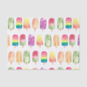 Papier Mousseline Popsicles aquarelles (Recto)