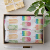 Papier Mousseline Popsicles aquarelles (Cadeau)